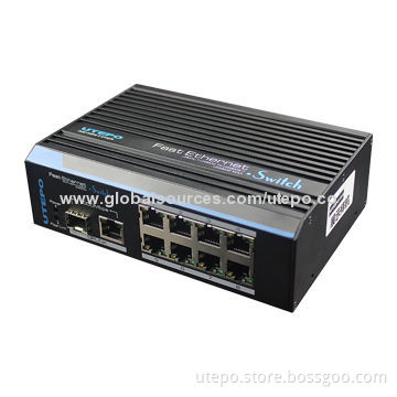 8-port 10/100Mbps Ethernet Switches, Transmission Distance of Up-link Ethernet Port Up to 150m